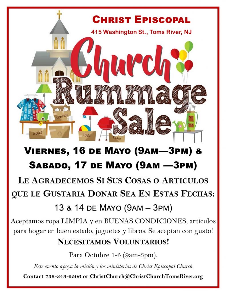 2025 SpringRummage Sale Span